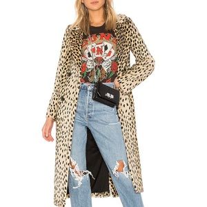 House of Harlow 1960 Perry Faux Fur Coat in Leopard